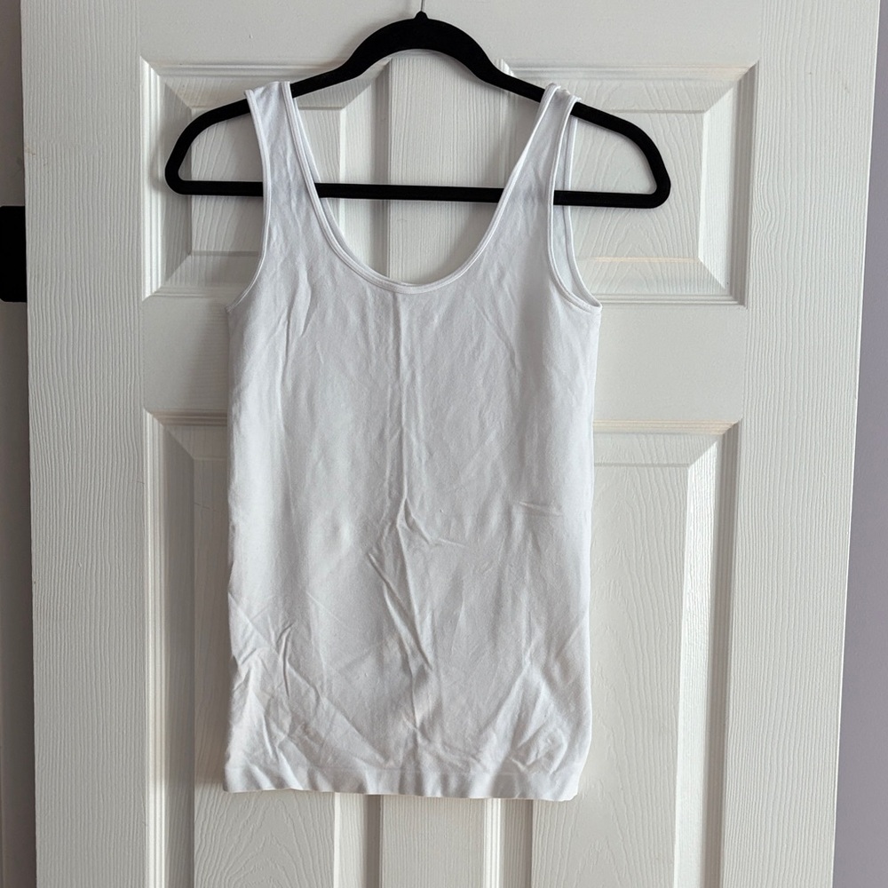 Classic White Women's Bamboo Tank Top